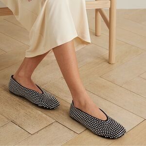 Khaite // NEW Marcy Crystal Ballet Flat